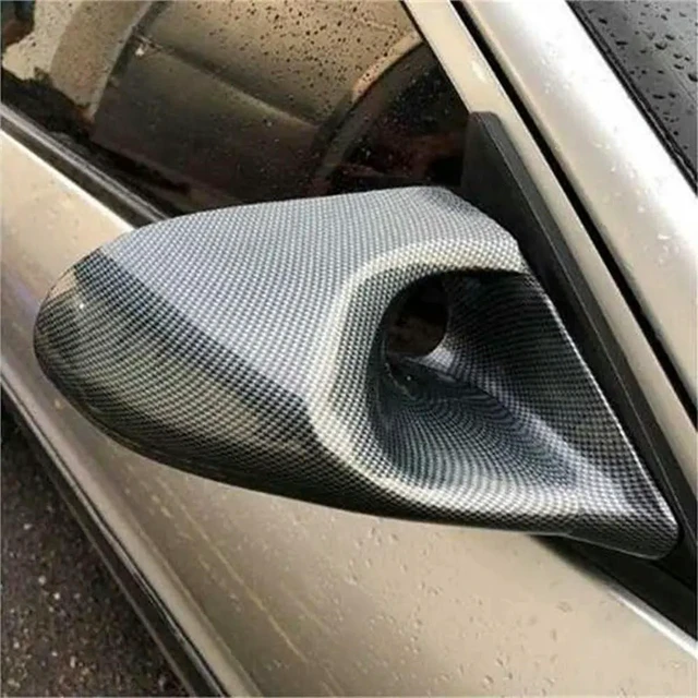 Alt view image 3 of 3 - Car Door Side View Mirror Manual Adjustable 1992-1995 For Civic EG 2 Door Rearview Mirror Carbon Fiber Look