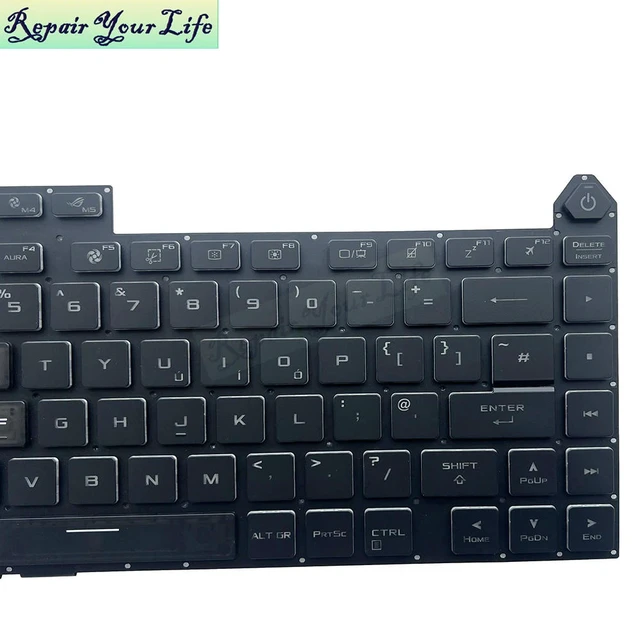 Alt view image 2 of 3 - UK GB RGB Backlit Keyboard For ROG Strix G16 G614 G614JZ G614JU G614JV Gaming Notebook Colorful Backlight 0KNR0-481RUK00