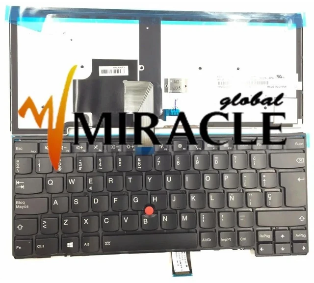 Main image of Spanish Backlit Laptop Keyboard for Thinkpad E431 T431S T440 T440S T440P E440 L440 SP Keyboard SG-58850-2EA 04X0149