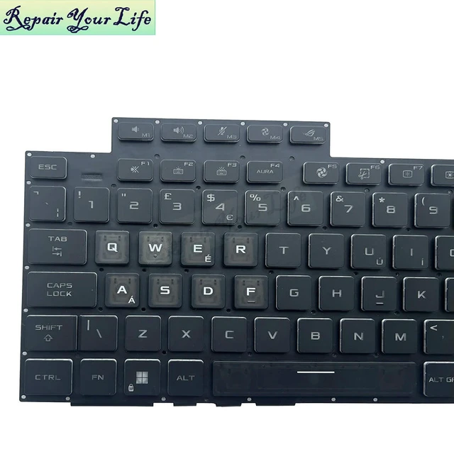 Alt view image 3 of 3 - UK GB RGB Backlit Keyboard For ROG Strix G16 G614 G614JZ G614JU G614JV Gaming Notebook Colorful Backlight 0KNR0-481RUK00
