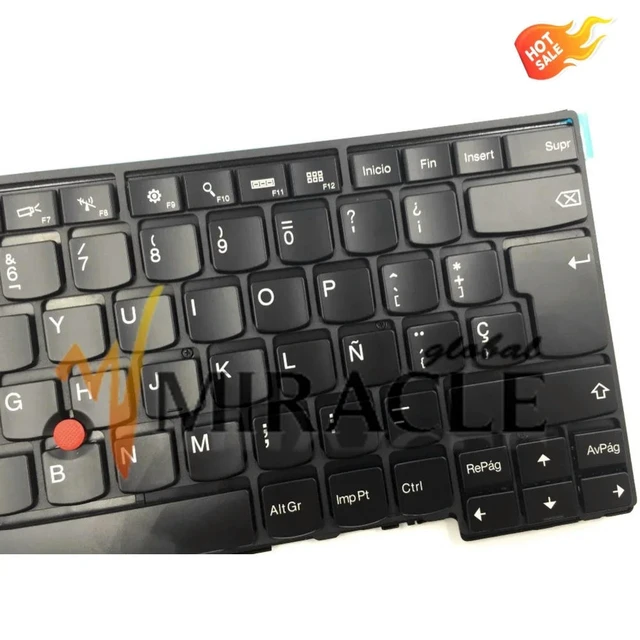 Alt view image 2 of 3 - Spanish Backlit Laptop Keyboard for Thinkpad E431 T431S T440 T440S T440P E440 L440 SP Keyboard SG-58850-2EA 04X0149