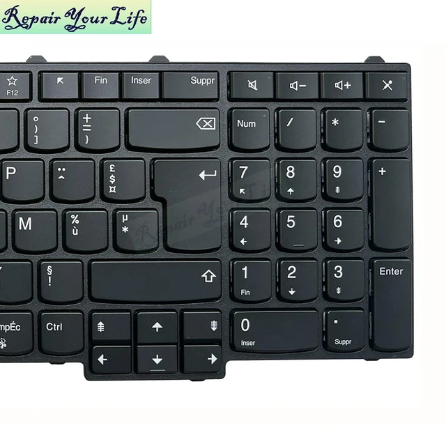 Alt view image 3 of 3 - AZERTY French Backlight Keyboard For Thinkpad P50 P70 P51 P71 20EN 20ER Notebook Trackpoint Keyboards 01HW293 SN20M25784