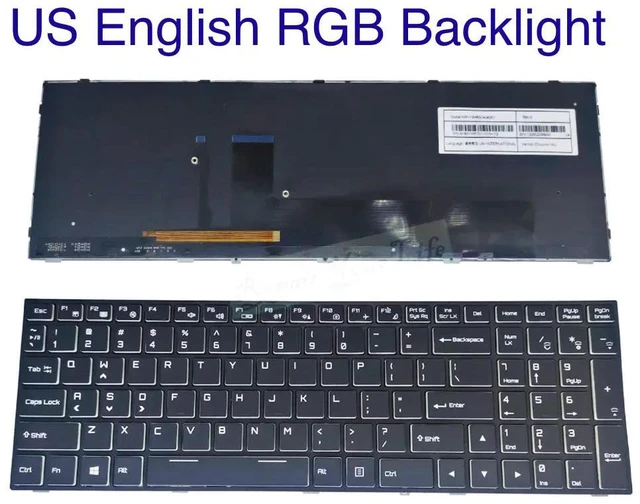 Alt view image 2 of 3 - US RGB Backlight Keyboard for Medion EX7847, Schenker XMG P507 P707, MD60269 MD60290 MD60425 MD60340 MD60342 MD60269