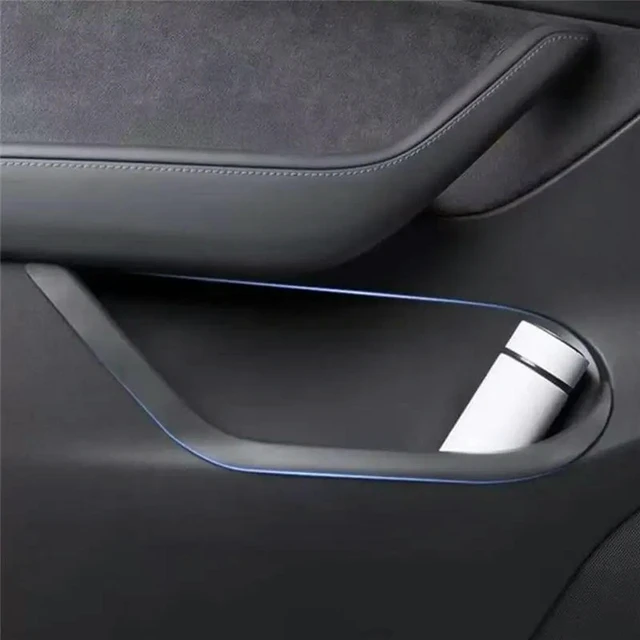 Alt view image 2 of 3 - Interior Accessories Door Side Pocket Box For Tesla Model Y Juniper 2025 Front Rear Door Tray Organizer