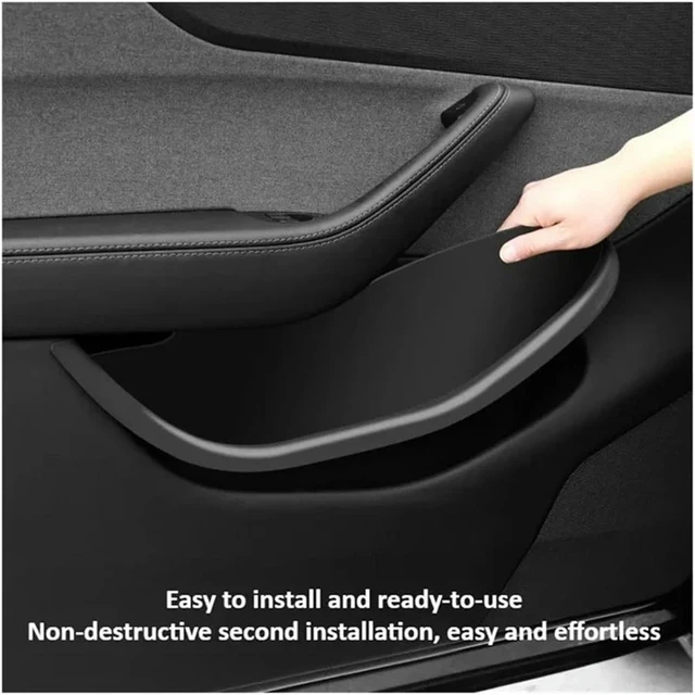 Alt view image 3 of 3 - Interior Accessories Door Side Pocket Box For Tesla Model Y Juniper 2025 Front Rear Door Tray Organizer