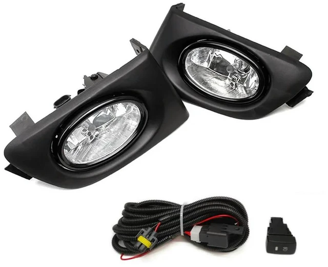 Main image of Front Bumper Fog Light Assembly With Switch Wiring Kit For Honda Civic 2001 2002 Accessories