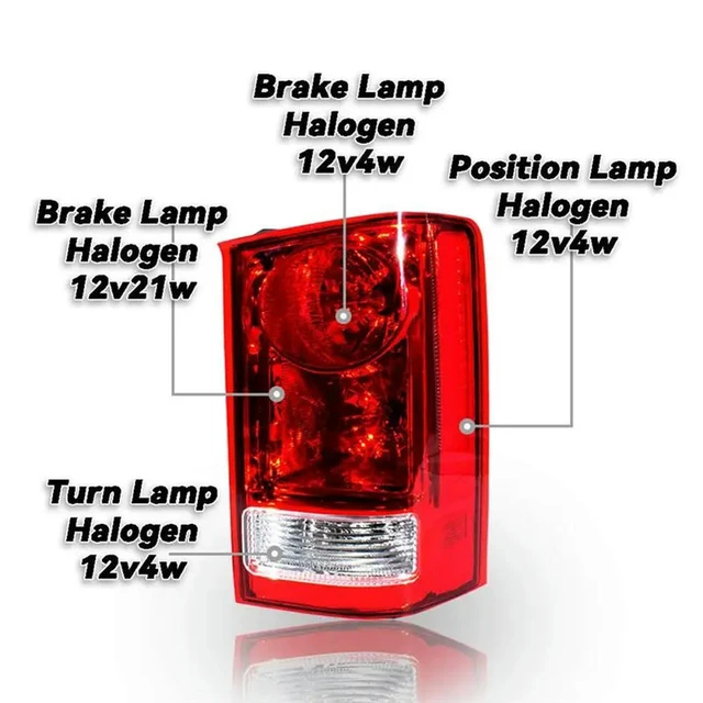 Alt view image 3 of 3 - Fit For Honda Pilot 2009-2015 Tail Light Lamp Assembly With Bulb- Halogen Type Rear Right 33500-SZA-A01