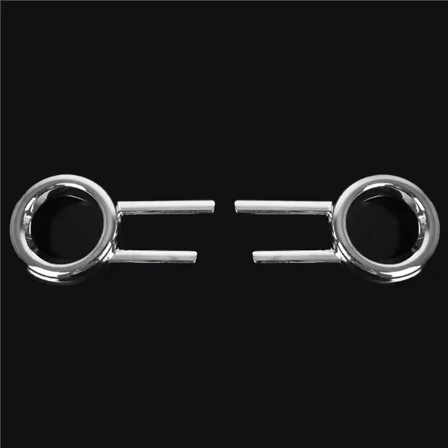 Alt view image 3 of 3 - 6PCS Plastic Car Front Head Fog Light Chrome Cover Trim Bezel Frame Garnish For Spacia Custom MK53S