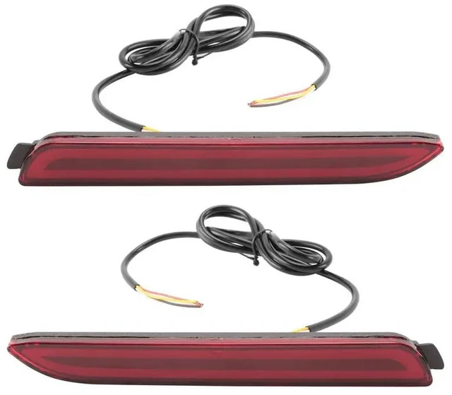 Main image of 12X LED Bumper Reflector Bright Red Lens Brake Lights For Toyota Camry 2006-2014