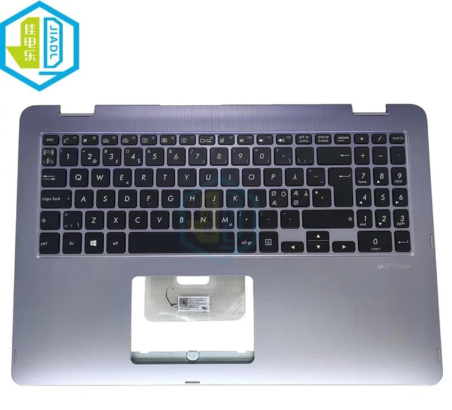 Main image of Norway Backlit Keyboard Palmrest Top Case For VivoBook Flip TP510 TP510U TP510UF TP510UA TP510UQ SN6572BL European Teclado