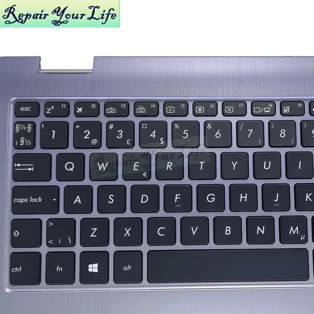 Alt view image 3 of 3 - Norway Backlit Keyboard Palmrest Top Case For VivoBook Flip TP510 TP510U TP510UF TP510UA TP510UQ SN6572BL European Teclado