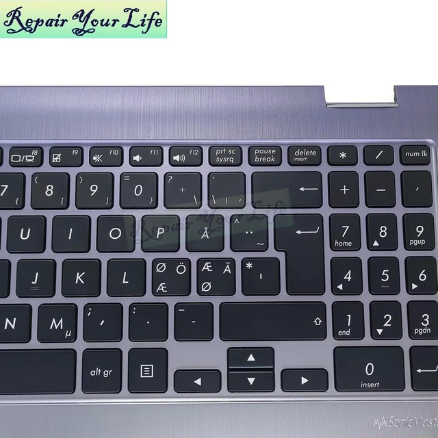 Alt view image 2 of 3 - Norway Backlit Keyboard Palmrest Top Case For VivoBook Flip TP510 TP510U TP510UF TP510UA TP510UQ SN6572BL European Teclado