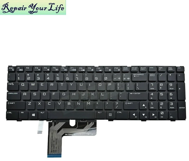 Main image of V6387C US English RGB Backlit Keyboard D0K-V6387C DOK-V6387C NB-17-6387C-10-B0-US Laptop Keyboards/Teclado Colorful Backlight