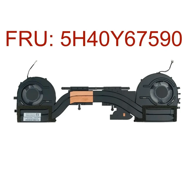 Alt view image 3 of 3 - Laptop Cooling Fan Heatsink for ThinkPad P1 Gen 3 20TH 20TJ Thermal Module Heatsink CPU Cooler 5H40Y67590 BAPA0706R5HY005