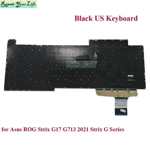 Alt view image 3 of 3 - US RGB Backlit Keyboard for ROG Stirx G17 G733 G713QR G713RX G713RS G713RC 2021 Strix G Series 0KNR0-691DUS00 V202926FS1