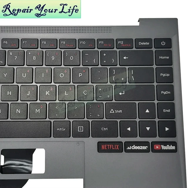 Alt view image 3 of 3 - PT-BR Brazil Keyboard/teclado C Shell for Posltivo Notebook MOTION C464D Brazilian Portuguese Palmrest Keyboards 181205-B1419