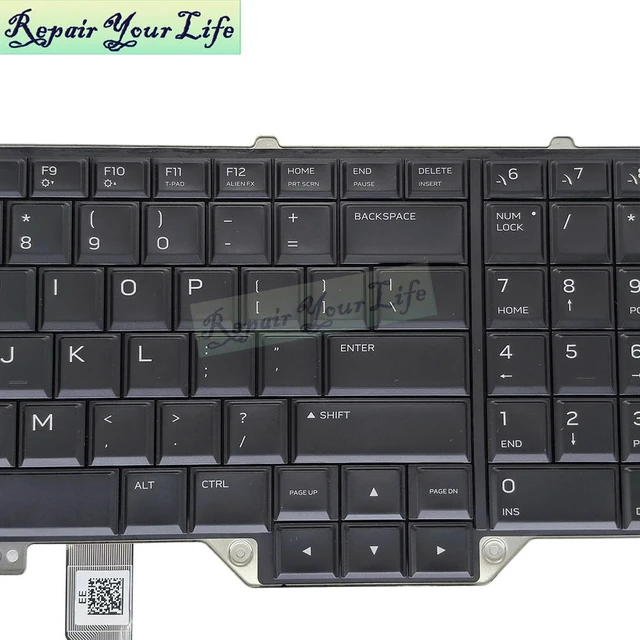 Alt view image 3 of 3 - US Backlit Keyboard for 17 R4 17 R5 P31E English Laptop Keyboard Backlight 0CF2YW PK131QB1A01 NSK-EE0BC