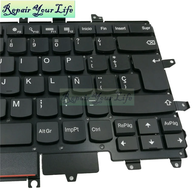 Alt view image 2 of 3 - Spanish Laptop Keyboard For Thinkpad Carbon X1 Gen 4 4th 2016 SP LA Layout with Backlit Keyboard Red Pointing 00PA707