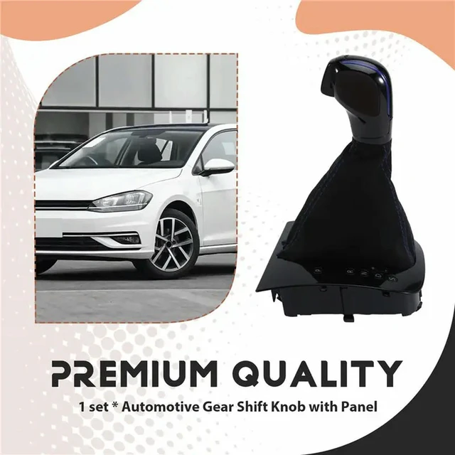 Alt view image 2 of 3 - For Golf 6, 5 GTI Compatible Automatic Transmission Gear Shift Knob Lever With Panel