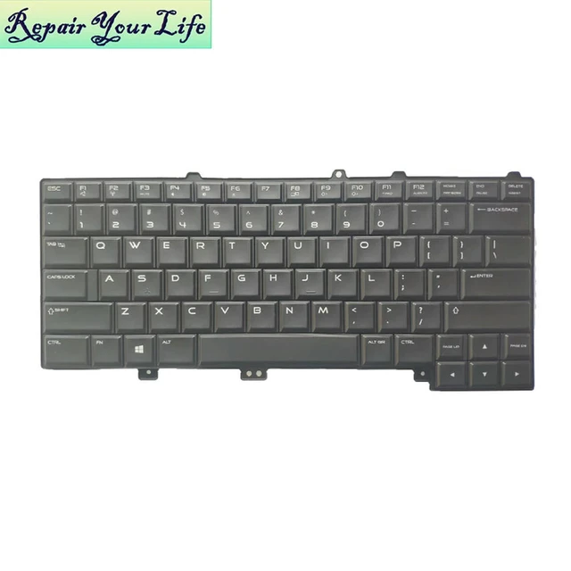 Alt view image 2 of 3 - 54YTN Backlight Laptop Keyboard US English for 13 R1 13 R2 15 R1 R2 M13X R2 M13X-R2 M15X 054YTN NSK-LB1BC Backlit Keyboard