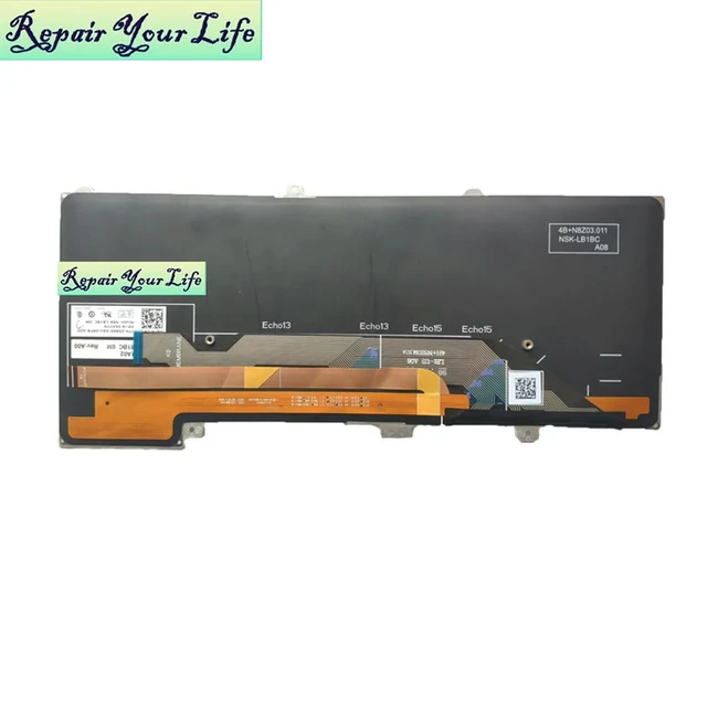 Alt view image 3 of 3 - 54YTN Backlight Laptop Keyboard US English for 13 R1 13 R2 15 R1 R2 M13X R2 M13X-R2 M15X 054YTN NSK-LB1BC Backlit Keyboard