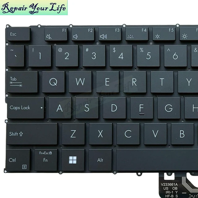 Alt view image 2 of 3 - US English Keyboard Backlight For ProArt PX13 HN7306 HN7306W P16 H7606 H7606WU H760WV 0KNB0-261EUS00 USA Notebook Teclado
