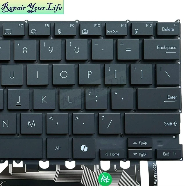 Alt view image 3 of 3 - US English Keyboard Backlight For ProArt PX13 HN7306 HN7306W P16 H7606 H7606WU H760WV 0KNB0-261EUS00 USA Notebook Teclado