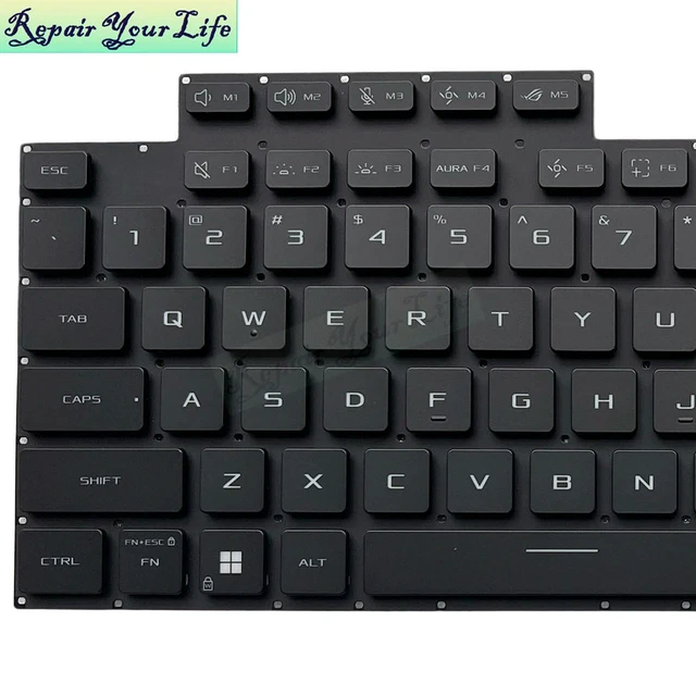 Alt view image 3 of 3 - US English Backlit Keyboard For ROG Strix G18 G815 G815L G815LP G815LR G815JMR JPR 0KNR0-6A1AUS00 AI Key Light Keyboards