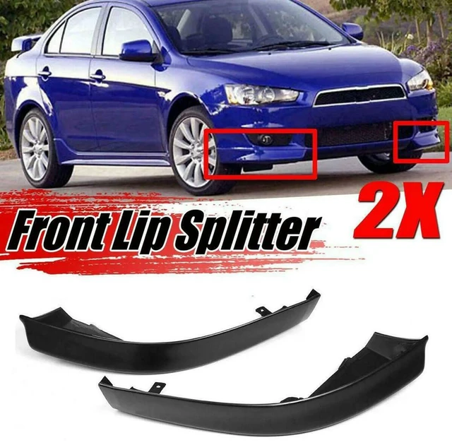 Main image of 4Pcs Car Front Bumper Splitter Lip Spoiler Body Kit Diffuser Protector Black For Lancer 2008-2015