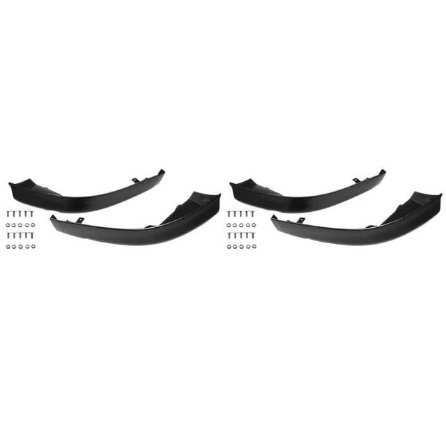 Alt view image 3 of 3 - 4Pcs Car Front Bumper Splitter Lip Spoiler Body Kit Diffuser Protector Black For Lancer 2008-2015