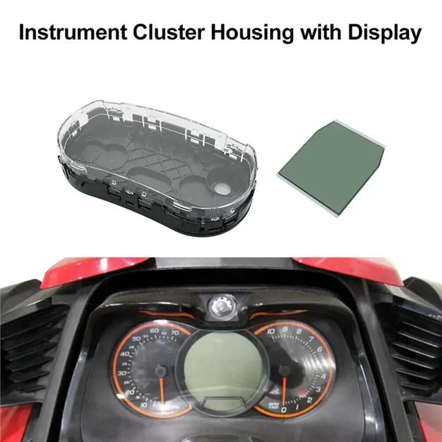 Alt view image 3 of 3 - 2X LCD Display With Instrument Cluster Housing For Sea-Doo 4-Tec GTX RXT WAKE Replace 278002761, 278002305