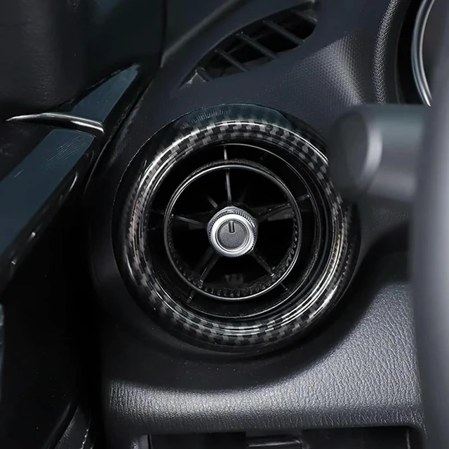 Alt view image 3 of 3 - Interior Accessories Carbon Fiber Center Console Air Vent Outlet Cover Trim For Mazda MX-5 ND Miata 2016-2023