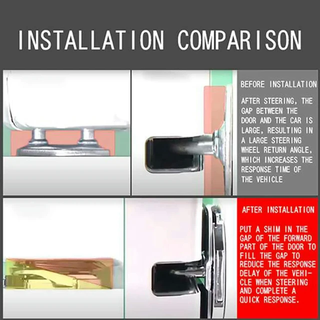 Alt view image 3 of 3 - 12 Sets Door Stabilizer Door Lock Protector Latches Stopper Covers For Honda Accord Civic CRV HRV Odyssey