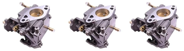 Alt view image 2 of 3 - 3X Boat Motor 8M0129551 8M0109534 Carburetor Assembly For Mercury Mariner Outboard Engine 4-Stroke 1520