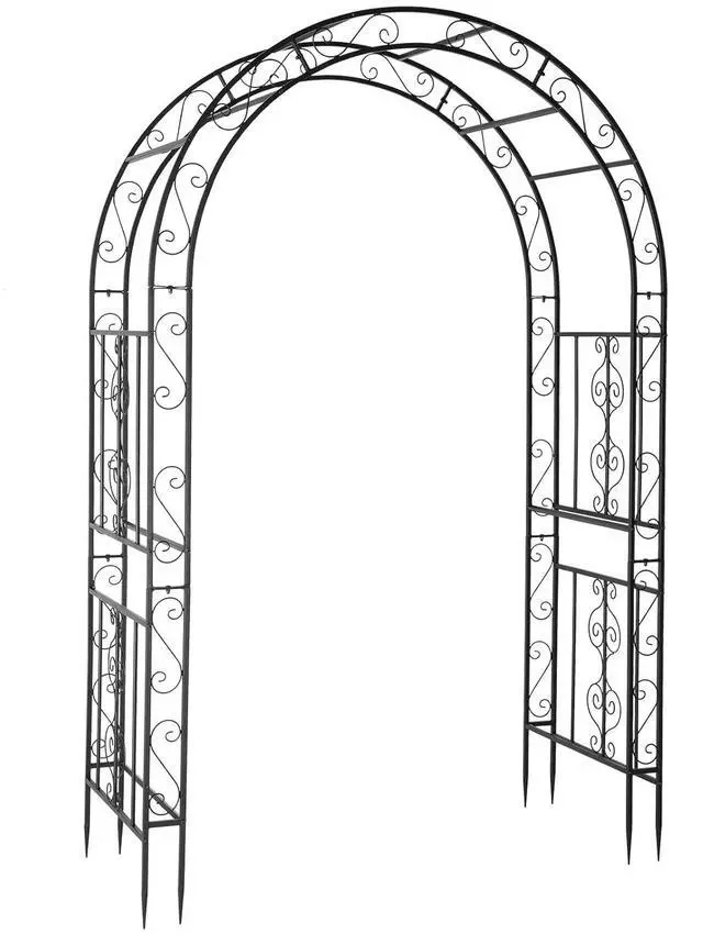 Main image of Garden Arbor Arch, Wedding Arch Archway for Ceremony Party, Durable Steel Trellis for Plant Climbing, Christmas Decorations Pergola for Backyard, Lawn, Patio, Yard