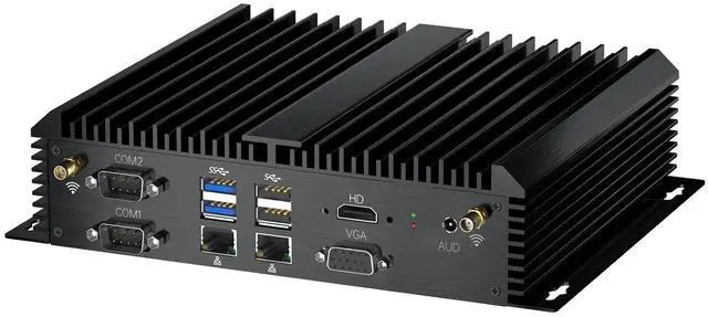 Main image of Industrial Mini PC, Fanless Desktop Computers Win 11 Pro, HTPC i3-8130U up to 3.4Ghz, 16G DDR4 512G SSD/COM/USB 3.0/4K/HDMI/VGA/2.5G LAN/WIFI6/BT 5.2/Full Metal Case/Auto Power On