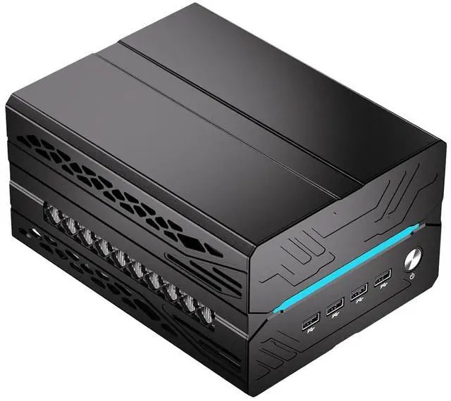 Main image of AI Mini Gaming PC Ryzen 9 9950X3D(16C/32T, Up to 5.7GHz), 32GB DDR5 1TB SSD, Desktop Computer with RTX 5060Ti 8G, Dual 2.5G LAN, Type-C, Win 11 Pro, WiFi 7, BT 5.4, Support Six Display