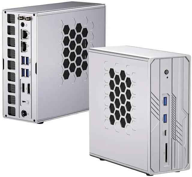 Main image of Ryzen AI Max+ 395 AI Mini PC, 128GB LPDDR5X 8400MHz, 4TB SSD, Radeon 8060S, Up to 126 Tops, 10GbE, WiFi 7, USB4, Pre-Win 11 Pro, Quad Display, for Local AI Workflows, Gaming, Entertainment