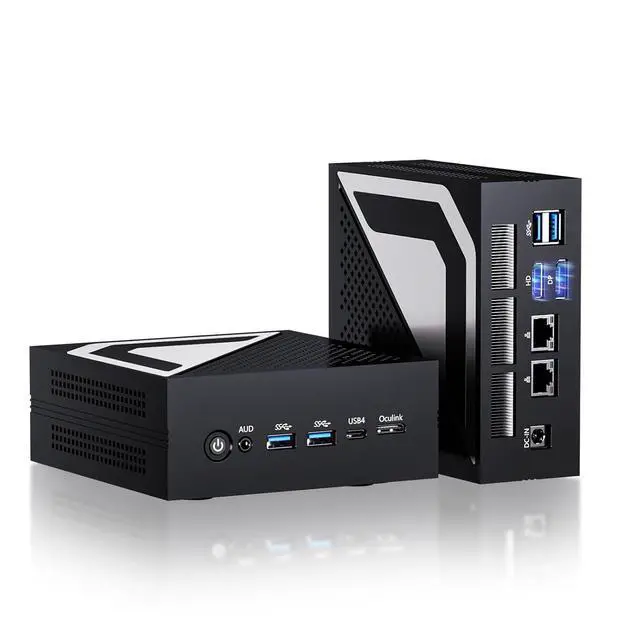 Main image of Mini PC, Desktop Computer with 14th Gen Core Ultra U9-185H up to 5.1 GHz, Win-11 Pro, 64G DDR5, 4T M.2 PCIE4.0 SSD, Dual 2.5G LAN, DP/HD2.1/USB4.0, Support 8K/4K@60Hz, WiFi7/BT5.4, Oculink