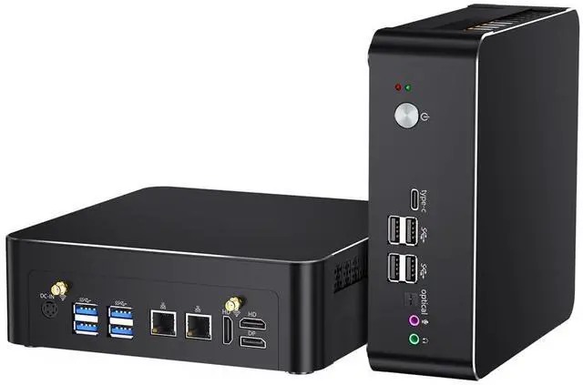 Main image of Mini PC with Core i9-9880H, 16GB RAM, 512G SSD Desktop Computer, 4K@60Hz, 2*HDMI, 1*DP, Triple Display, Dual LAN, VESA, Optical, Wi-Fi 6E, Bluetooth 5.3, Windows 11 Pro