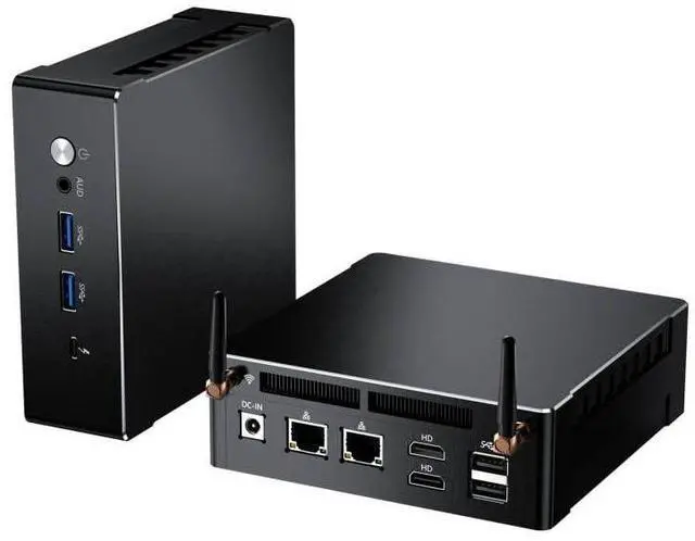 Main image of AI Mini PC with Ryzen 9 7940HS (8C/16T, Upto 5.2GHz), 64G DDR5 RAM, 2T PCIE4.0 SSD, Radeon 780M Graphics, 2.5G LAN, 2*HDMI, 1*USB-C, Triple Display, Wi-Fi 6e, VESA, Windows 11 Pro