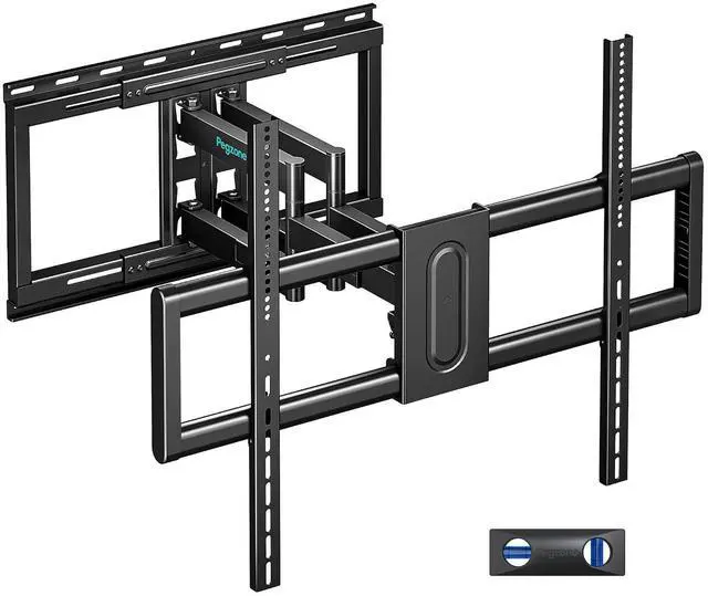 Main image of Full Motion TV Wall Mount for 43-100 Inch TVs up to 176lbs, 25.2" Extension, Swivel Heavy Duty TV Bracket, Sliding Dual Arms for Off-Center Studs, Fits 16"/ 18" /24", VESA 800x600