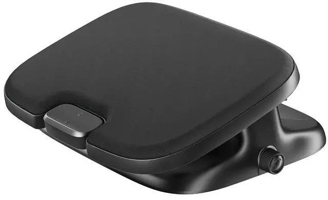 Main image of Under Desk Footrest, Adjustable Foot Rest with Height and Degree Angle,Ergonomic Desk Foot Rest with Memory Foam, Foot and Leg Rest for Home & Office, Black