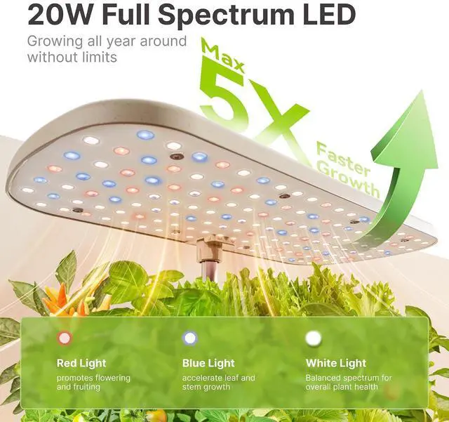 Alt view image 3 of 7 - Hydroponics Growing System Kit 12 Pods & 160pcs Hydroponic Pods Supplies