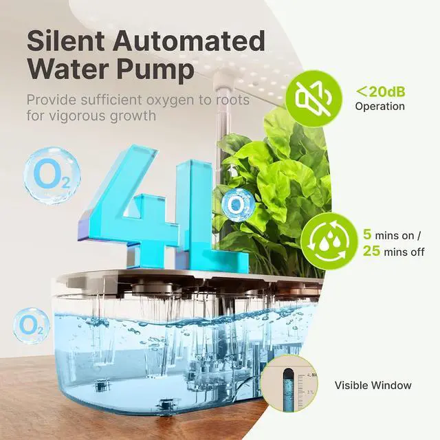Alt view image 4 of 7 - Hydroponics Growing System Kit 12 Pods & 160pcs Hydroponic Pods Supplies
