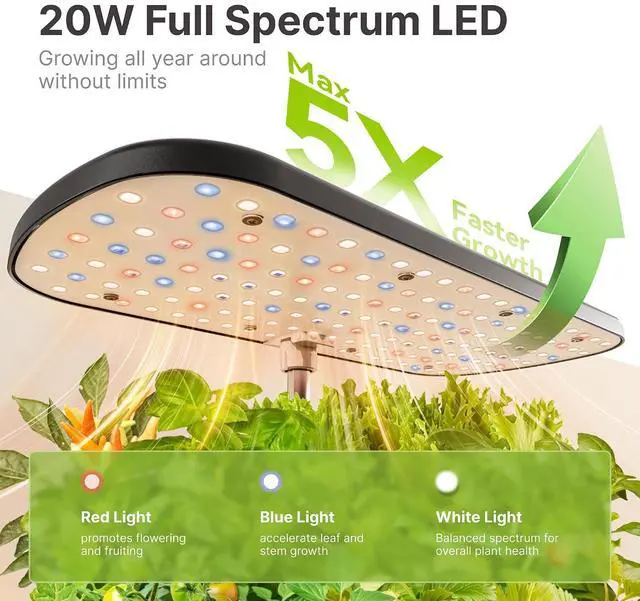 Alt view image 3 of 7 - Hydroponics Growing System Kit 12 Pods & 160pcs Hydroponic Pods Supplies
