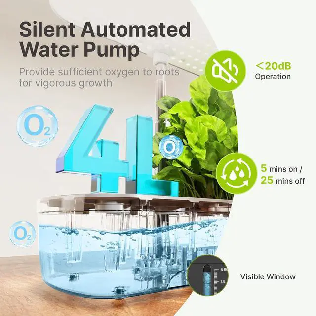 Alt view image 6 of 7 - Hydroponics Growing System Kit 12 Pods & 160pcs Hydroponic Pods Supplies