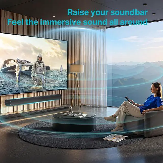 Alt view image 6 of 7 - Speaker Stand for Sonos Era 100 and Era 300, Soundbar Mount for Sonos Arc Ultra