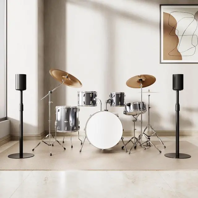 Alt view image 5 of 7 - Speaker Stand for Sonos Era 100 300, Heavy-Duty Speaker Stand Pair
