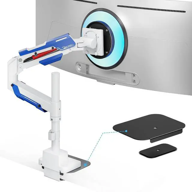 Main image of Vertical Monitor Mount & Steel Monitor Mount Reinforcement Plate for 24-57'' Ultrawide Screen